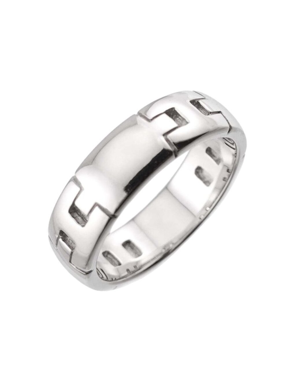 Hermes Ever Hercules 49 Ring 18k White Gold 750